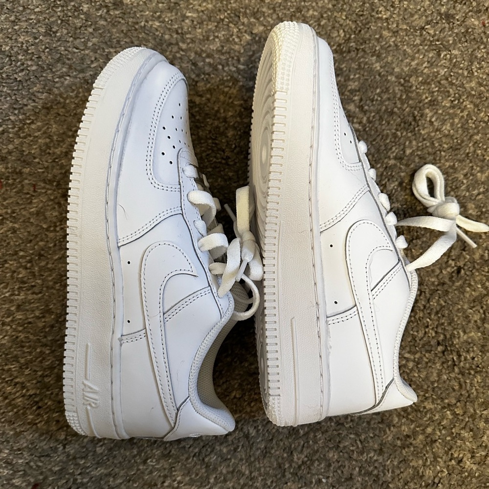 White Nike Air Force 1s